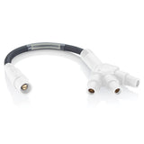 Soft 3-Fer Adapter, 24” Cable, Male-Female-Female-Female - LEVITON Rhino-hide