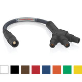 Soft 3-Fer Adapter, 24” Cable, Male-Female-Female-Female - LEVITON Rhino-hide