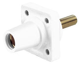 16 Series CAM Female Threaded Stud Panel Connectors - LEVITON Rhino-hide