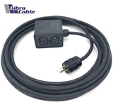 Hard Wired Quad Box, Leviton Rubberized, 25', Strong, 12/3 Sjoow 3059-1E