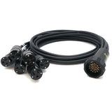Socapex Break Out Edison 6' 12/3 LK 19 Pin Connector