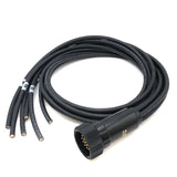 Socapex Break Out Bare end 6' 12/3 LK 19 Pin Connector