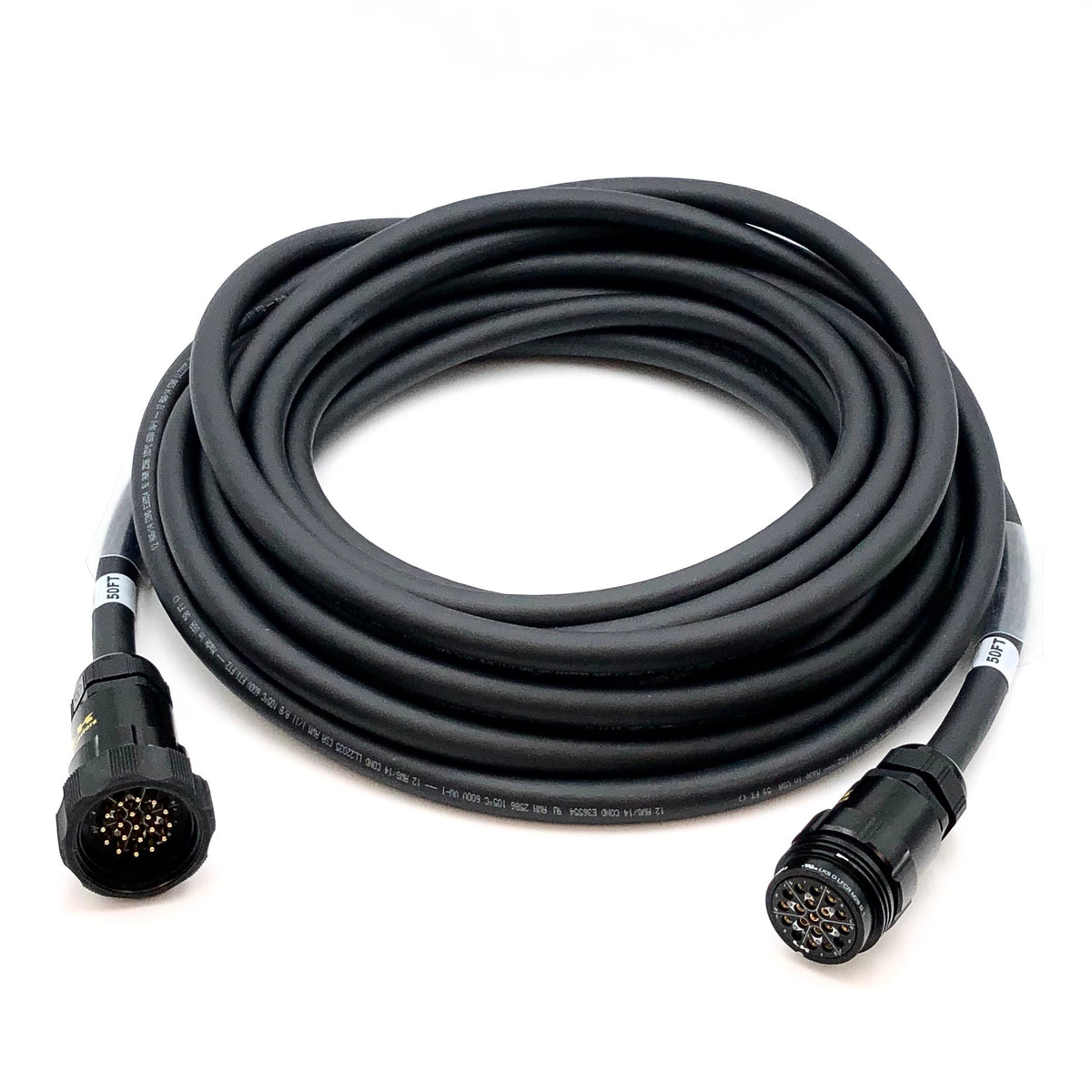 Câble Socapex 14G2.5 Mâle et Femelle 19 pôles 6 circuits - Gris - 5m