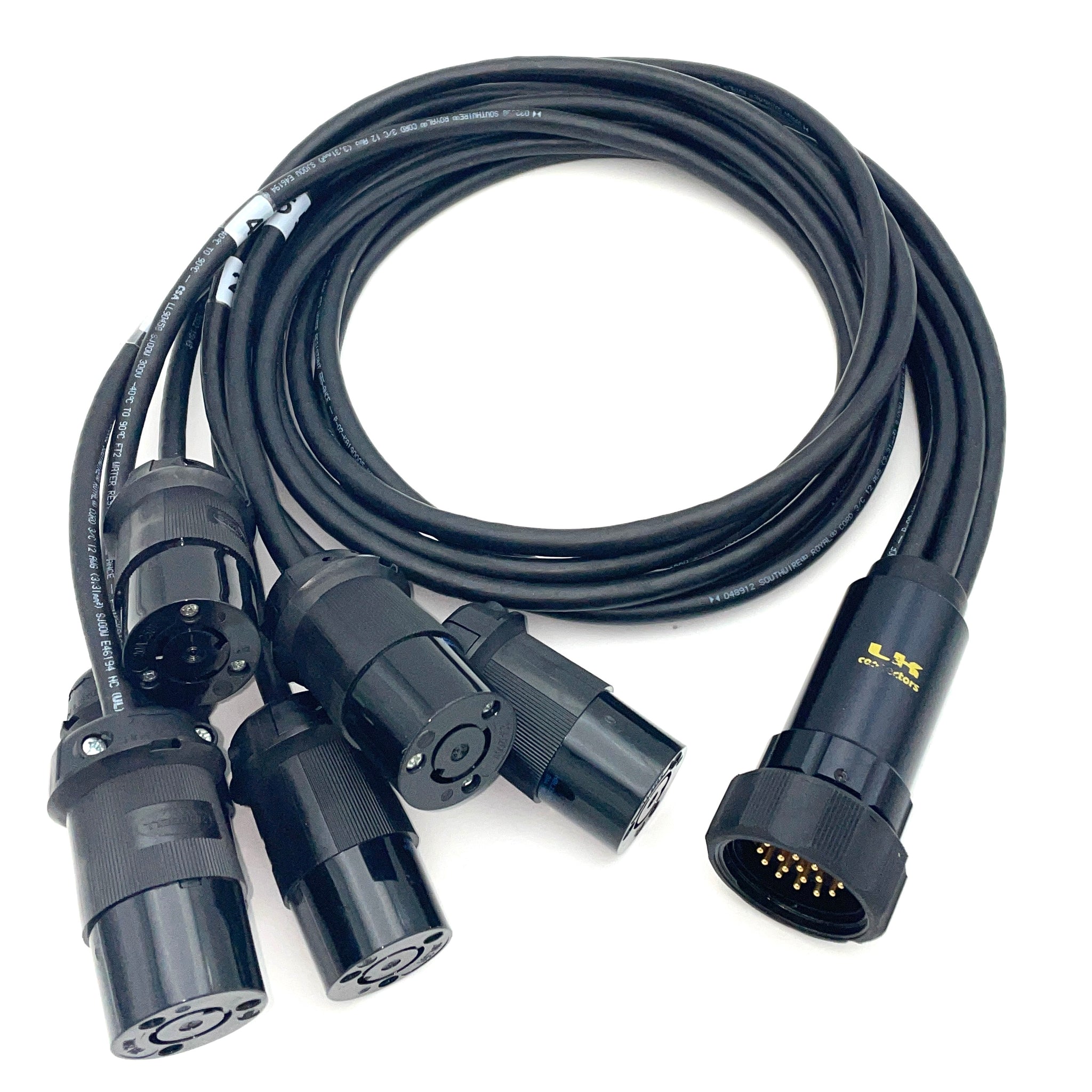 Libra Power® 19 Pin Socapex style Break-Out assembly 6' – Libra